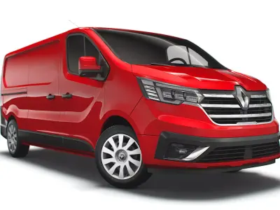 Renault Trafic Van LWB 2021 3D model