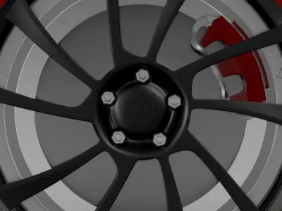 VW Beetle ABT 2012 wheel 3D model