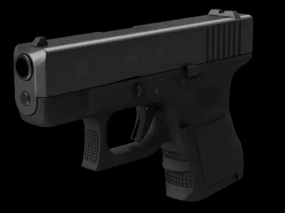 Glock 26 Low-poly 3D model