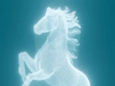 Realistic Sci-Fi Futuristic Realtime Hologram 3D model Free low-poly 3D model