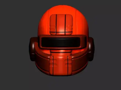 helmet high poly sculpt 3d printable ver 7 3D model 3D model 215