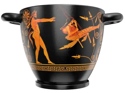 Skyphos - Ancient Greek Pottery 3D model