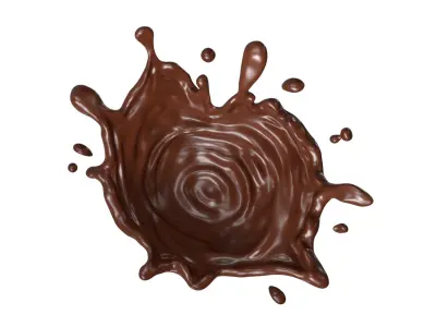 Chocolate Splash Free 005 3D model