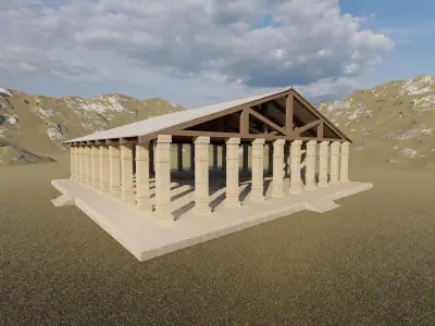 Parthenon-Historical Greek Temple 3D model