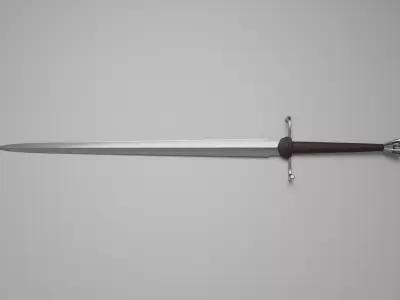 Svante Longsword Low-poly 3D model