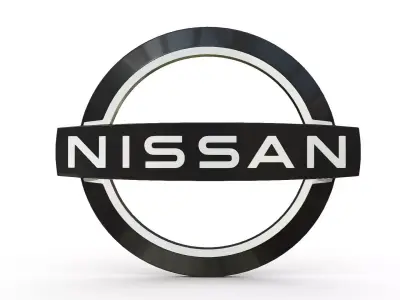 nissan logo 3D model