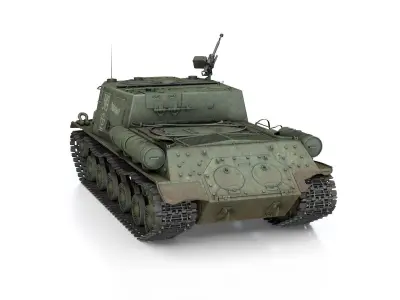 ISU-152 - 319 - Soviet heavy self-propelled gun 3D model