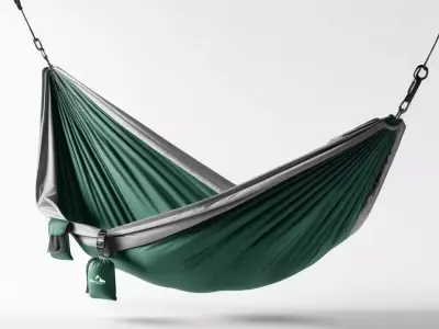 Portable Camping Hammock with Pouch 3D model