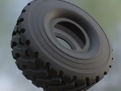 Wheel Loader Tyre High Poly Version 3D model