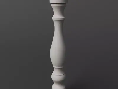 30 Columns And Balusters With Classic Design 3D model