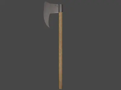 Realistic Axe Low-poly 3D model