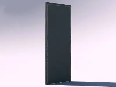 Iron door Low-poly 3D model