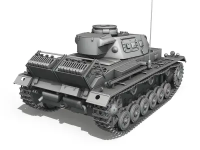 Panzer 3 - PzKpfw 3 - Ausf G  3D model