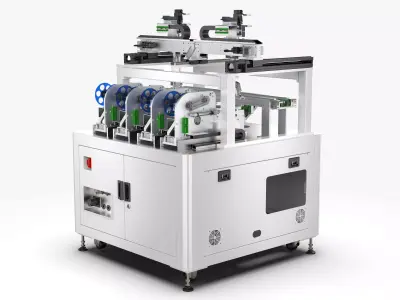 Automatic Four Labeling Machine 3D model
