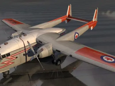 Fairchild C-119 Flying Boxcar 3D model