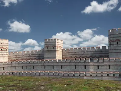 Byzantium rampart - istanbul surlar 3D model