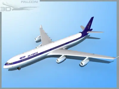 Falcon3D A340-600 Olympic 3D model