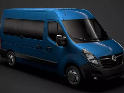Vauxhall Movano L2H2 WindowVan 2020 3D model