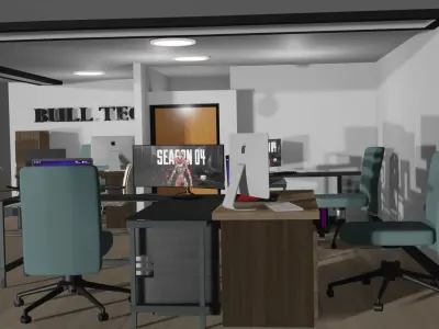 Small Office 101 Free low-poly 3D model