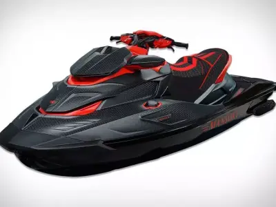 Mansory Jet Ski Luxury Personal Watercraft Carbon Fiber Design Low-poly 3D model