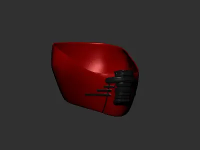 helmet high poly sculpt 3d printable ver 7 3D model 3D model 225