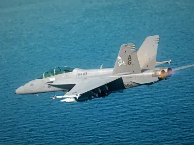 F18F Super Hornet-Rigged-with Cocpit - Changeable decal and text Low-poly 3D model