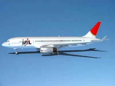 Boeing 787-8 Japan Airlines 3D model