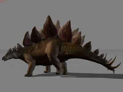 Stegosaurus Animal Low-poly 3D model