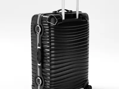 Modern Travel Suitcase Low-poly 3D model