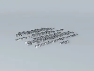 Turkey set of blocks Free 3D model