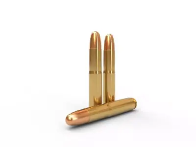 112x60mm Schuler Ammo Low-poly 3D model