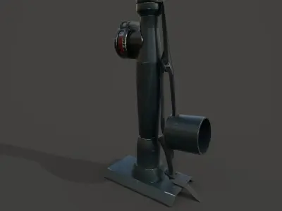 LGF1 Mortar Low-poly 3D model