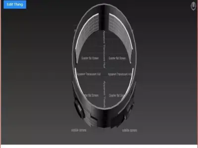 Translucent Cockpit Wall - Concept 3D model