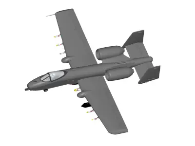 Fairchild Republic A-10 3D model