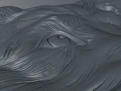 Sign beware of dogs cnc model 3D model 3D model