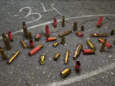 Crime Scenes - Cartridge Cases Low-poly 3D model