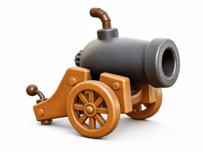 Stylized Medieval Catapult 3D Model Siege Weapon 3D model purchase