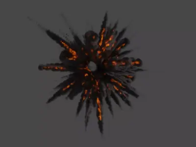 FLAK explosion Free 3D model