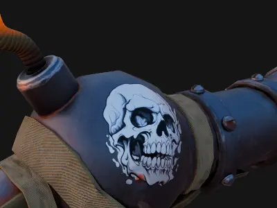 Stylized Ruined King Weapon 3D model