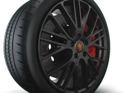 Panamera Porsche Exclusive wheel 3D model