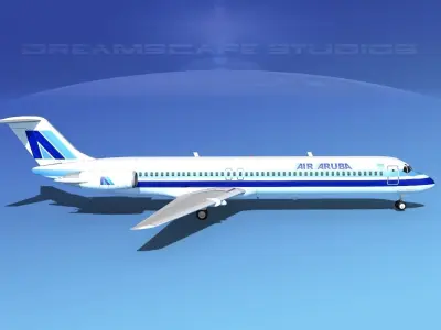Douglas DC-9-50 Air Aruba 3D model
