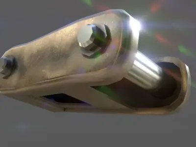 LEAF SPRING SHACKLE Low-poly 3D model