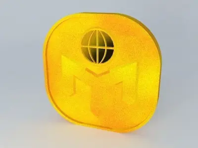 Mensa Gold Logo 3D model