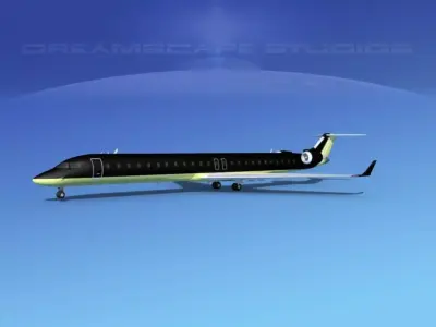 Bombardier CRJ1000 Corporate 2 3D model