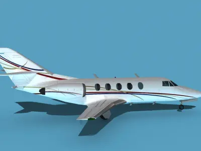 Dassault Falcon 20 V04 3D model