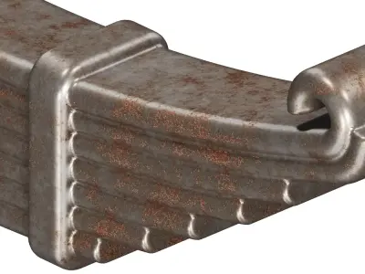 Rusty Truck Leaf Spring 3D model