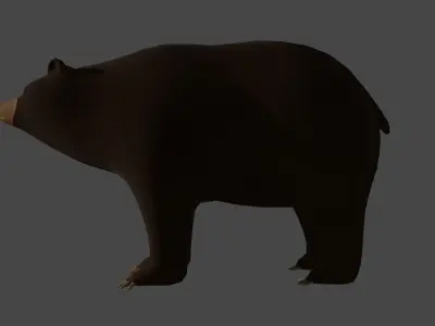 Low Poly Bear Low-poly 3D model