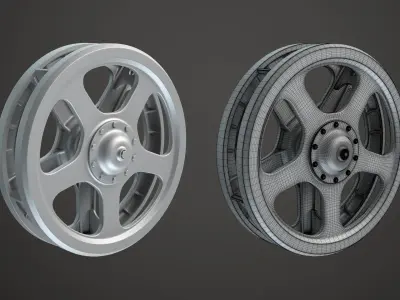 Tank Wheels High-poly Vol 1 3D model