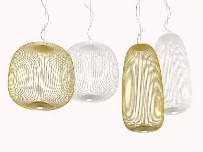 Spokes pendant lamp Free 3D model