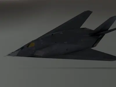 F117 Nighthawk Stealth - Photorealistic Millitary Aircraft Low-poly 3D model